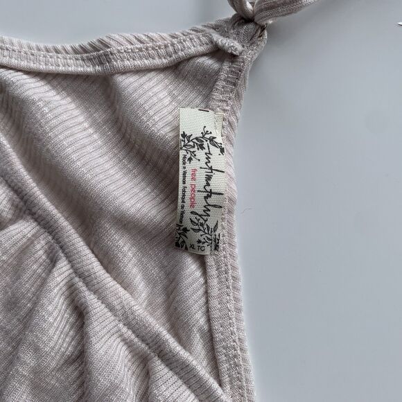 Free People Intimately Boho Cami Faded Love In Tea/Beige Size XL Preppy Cozy - Picture 4 of 7